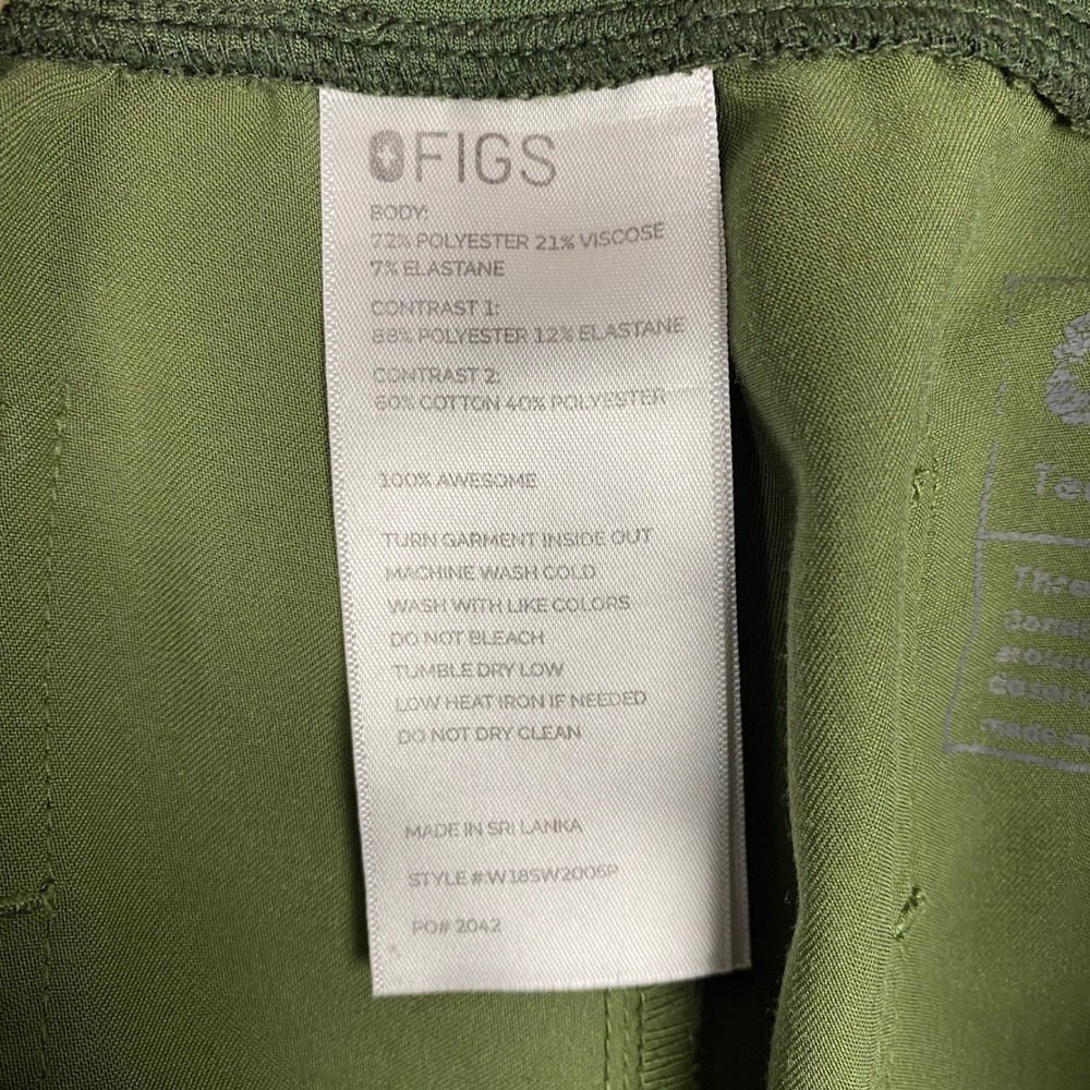 FIGS Zamora Technical Collection Jogger Scrub Pants Petite Womens MP Spruce - Picture 7 of 10